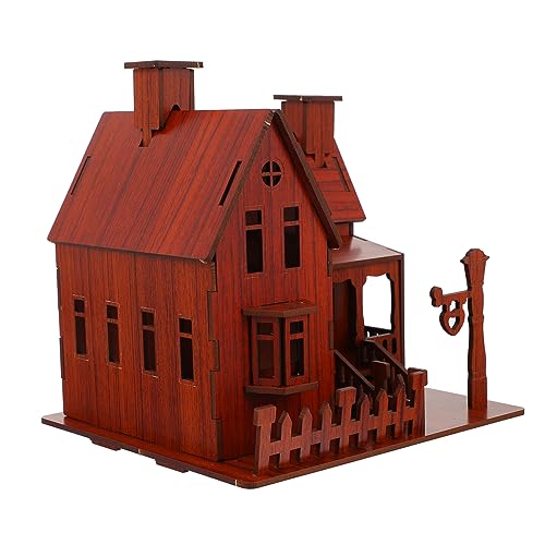 Supvox 1 Stück Hausmodell Zusammenbauen Das Hausspielzeug DIY Hausbausatz Architekturmodellbausätze Hausmodellpuzzle DIY Montagemodell Baumodell Architekturbausatz Hausmontagemodell von Supvox
