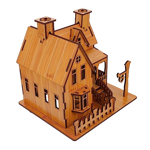 Supvox 1 Stück Hausmodell Zusammenbauen Das Kinderspielzeug Kinderpuzzles DIY Montagemodell Hausmodellpuzzle Zusammenbaupuzzlespielzeug DIY Puzzlespielzeug Kreatives Puzzlespielzeug von Supvox
