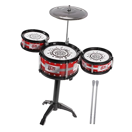Supvox 1 Stück Jazztrommel Für -Instrumente Junior-Schlagzeug Kleinkind Musik Schlagzeug Für Mini Instrument Für Trommelspielzeug Trommeln Rot von Supvox