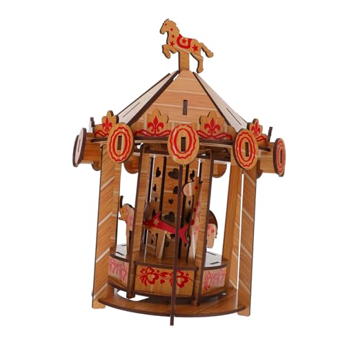 Supvox 1 Stück Karussellmodell Mechanisch Puzzle Holz von Supvox