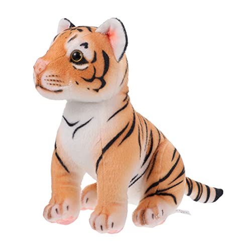 Supvox 1 Stück Kleine Tigerpuppe Ausgestopfter Tiger Cartoon-tierpuppe Kinderspielzeug Plüsch-Tiger- Stofftierpuppe Puppenverzierung Neujahrspuppe Kuscheltier Pp Baumwolle von Supvox