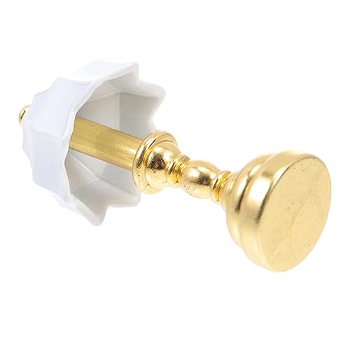 Supvox 1 Stück Mini-Schreibtischlampe Einzel Miniatur klein winzig kreative Minilampe für kinderspielzeug geschengutsein Mini-Hausschmuck Mini-Hausdekoration Eisen Golden von Supvox