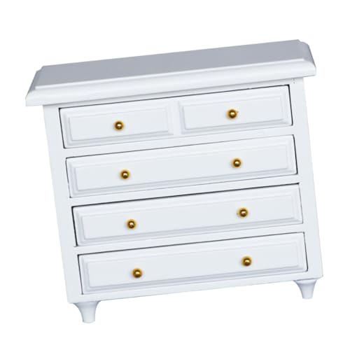 Supvox 1 Stück Miniatur Möbel aus Mini Schubladenschrank für Puppenhaus Dekoration Eleganter Weißer Miniatur Schrank für Wohnzimmer und Schlafzimmer Supvox 1 Stück Miniatur Möbel aus Mini Schubladenschrank für Puppenhaus Dekoration Eleganter Weißer Miniatur Schrank für Wohnzimmer und Schlafzimmer von Supvox