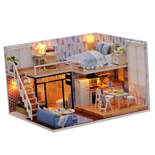 Supvox 1 Stück Montage Toy House winzig DIY-Werkzeug aus Holz Modellbau selber Machen Miniatur DIY Wohnung zum manuellen Zusammenbauen DIY-Tool Supvox 1 Stück Montage Toy House winzig DIY-Werkzeug aus Holz Modellbau selber Machen Miniatur DIY Wohnung zum manuellen Zusammenbauen DIY-Tool von Supvox