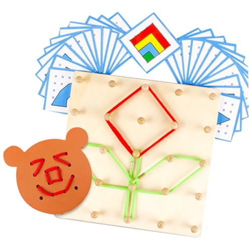 Supvox 1 Stück Nagelplatte aus Holz Puzzle rätselbuch Nagelbrett kinderpuzzle rätsel für Puzzle für holzspielsachen peg Board pegboard Lehrinstrument von Supvox