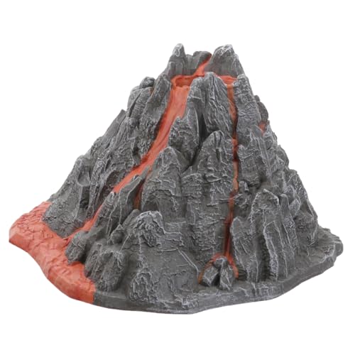 Supvox 1 Stück PVC-Vulkanmodell Kind Desktop-Vulkan-Dekoration Realistisches Vulkanmodell Wohnkultur Vulkan-Desktop-Schmuck simuliertes Vulkanornament Vulkanhandwerk Grey von Supvox