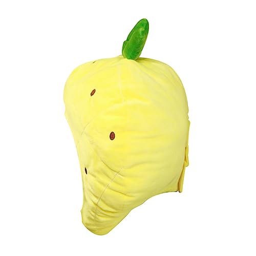 Supvox 1 Stück Plüschkapuze Ananas-stirnband Cosplay Für Party Lustig Plüschiger Obsthut Hut in Fruchtform Cartoon-kappe Ananas-kopfbedeckung Hut Ananas Gelb Plüsch Und Pp Baumwolle von Supvox