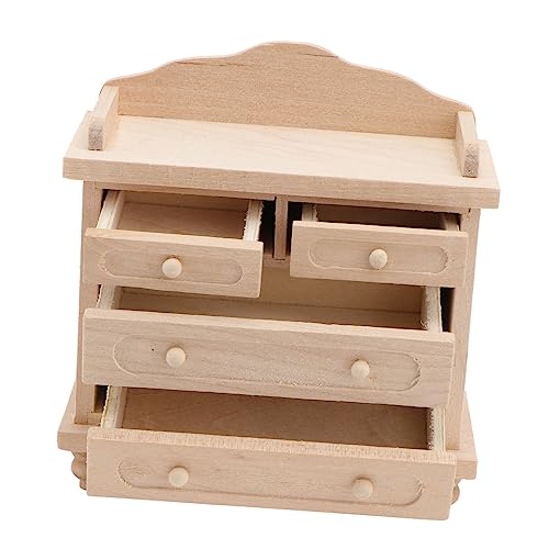 Supvox 1 Stück Puppenhaus Fernsehschrank Tiny Home Mini Möbel Modell Spielhaus Möbel Modelle Heimdekoration Miniatur Küchenschrank Mini Simulation Modell Puppenhaus Holz von Supvox
