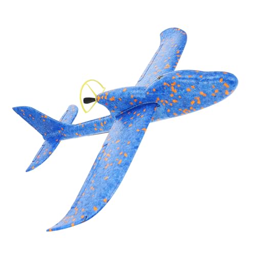 Supvox 1 Stück Rotierendes Spielzeugflugzeug mit Licht Hubschrauber Flugzeugspielzeug Spielzeugflugzeuge Modellflugzeug Kinderspielzeug Jungs Schaum Blue von Supvox
