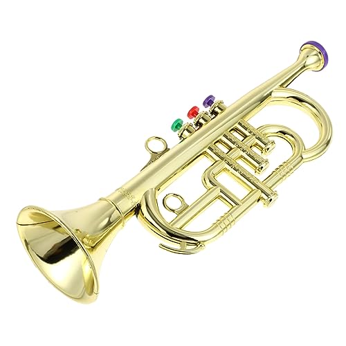 Supvox 1 Stück Saxophon-Modell gefälscht Musical musikinstrumente kinderinstrumente dreifarbiges vertikales Saxophon für Instrumentenmodell ABS-Kunststoff Golden von Supvox