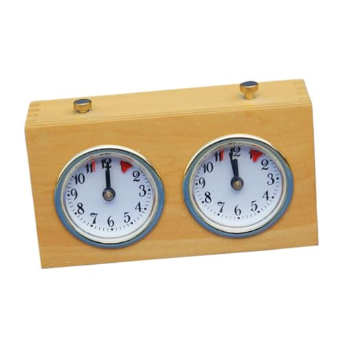 Supvox 1 Stück Schachtimer Schachset Schach Für Die Reise Küchenuhr Schachtimer Kleine Digitaluhr Retro Schach Uhrwerk Timer Schachuhr Analoge Uhren Analoguhr Gelb Holz Supvox 1 Stück Schachtimer Schachset Schach Für Die Reise Küchenuhr Schachtimer Kleine Digitaluhr Retro Schach Uhrwerk Timer Schachuhr Analoge Uhren Analoguhr Gelb Holz von Supvox
