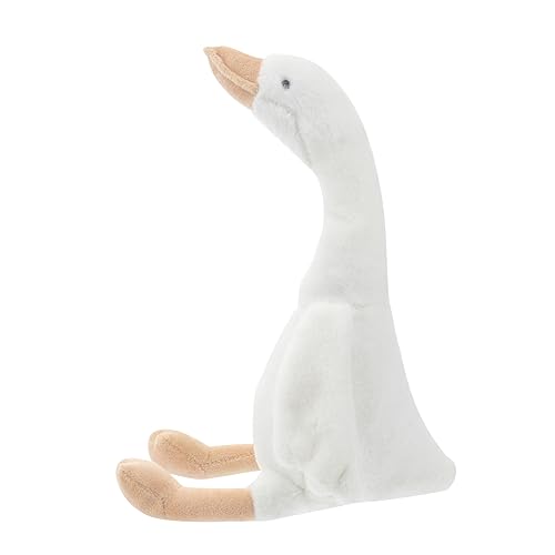 Supvox 1 Stück Schwan Puppe kreative Puppe süße Gans Hübsche Puppe Gänsespielzeug klein Gans Kuscheltier Puppen kinderpuppe einzigartige Puppe beruhigende Puppe PP Baumwolle Weiß von Supvox