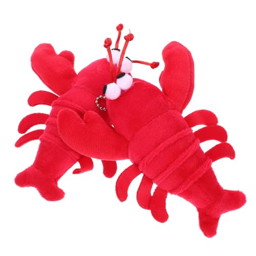 Supvox 1 Stück Spielzeuganhänger mini Kuscheltier spielzeuge puppenaugen meerestiere Krebs-Anhänger hängendes Plüschtier Krebse PP Baumwolle rot von Supvox