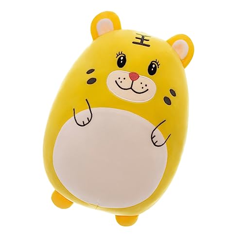 Supvox 1 Stück Tigerpuppe Stofftierpuppe Weihnachten Plüschtiere plüsch Tiger Year of The Tiger Plüsch-Tiger Kinderpuppenspielzeug Plüschtiere im Tiger-Design PP Baumwolle Yellow von Supvox