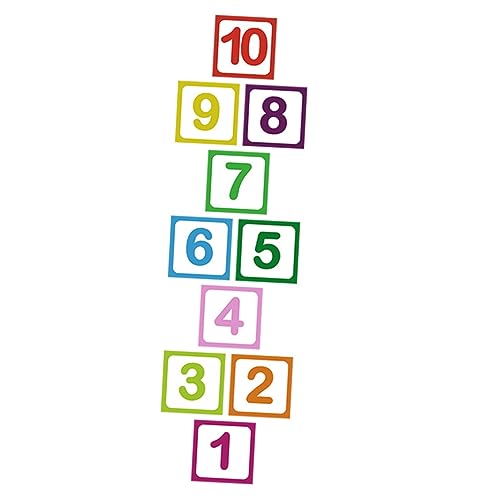 Supvox 10 Blatt Anti-Rutsch digitaler Bodenaufkleber Schüttgut haftet -Aufkleber Selbstklebender Bodenaufkleber Zahlen Wandtattoo Tapete kinderzimmer Hopse-Aufkleber Bodenpops PVC Supvox 10 Blatt Anti-Rutsch digitaler Bodenaufkleber Schüttgut haftet -Aufkleber Selbstklebender Bodenaufkleber Zahlen Wandtattoo Tapete kinderzimmer Hopse-Aufkleber Bodenpops PVC von Supvox