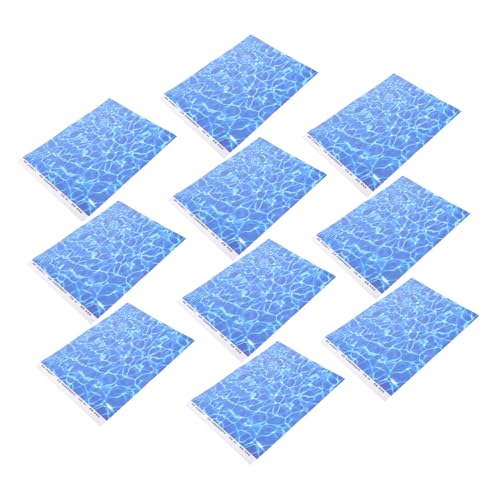 Supvox 10 Blatt Simulierte Wassertextur Aufkleber Pool/Hof Hintergrund Bastelpapier Wasserhintergrund Schwimmbad Hintergrund Aquarium Hintergrund Wassertapete Posterpapier von Supvox