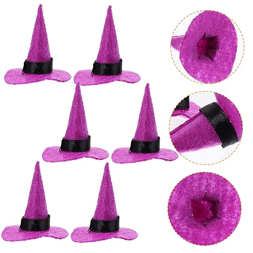 Supvox 10 Klein Teiliges Mini Hexenhüte aus Filz für Halloween Deko Vielseitig Einsetzbar für Gnome und Partys für Karneval und Maskenball von Supvox