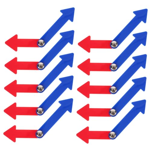 Supvox 10 Sätze Teiliges Kunststoff uhrzeiger für Uhrzeit Lernen DIY Uhrzeiger Basteln Wiederverwendbar und Robust für Eltern und Lehrer Unterrichtswerkzeug von Supvox