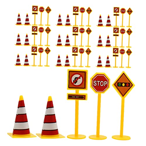 Supvox 10 Sätze Teiliges Verkehrszeichen spielset für Realistische Straßen Verkehrsschilder aus Langlebigem Material Pädagogisches Rollenspiel zur Verkehrserziehung und Spielerisch von Supvox