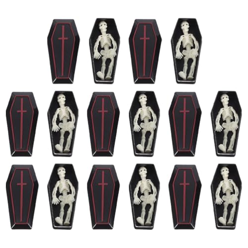 Supvox 10 Sets Halloween-Sarg-Dekoration: Mini-Leckerli-Boxen aus Kunststoff – Mini-Streich-Sarg-Requisite – Sarg und -Modell für Halloween von Supvox