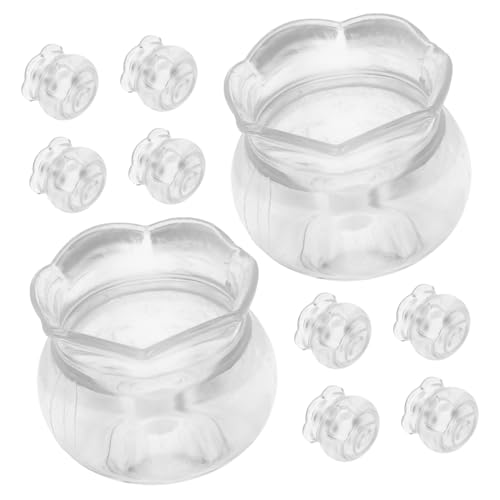 Supvox 10 Stück Aquarium Dekoration Mini Fischglas Puppenhaus-miniaturen Kleine Fischschale Aus Plastik Mini Kleines Aquarium Mini-fischschalen P.s Transparent von Supvox