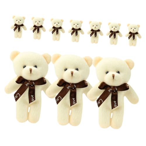 Supvox 10 Stück Bär Schlüsselanhänger Kind Entzückende Mini Plüsch Hängende Gastgeschenk Gefüllte Dose Party Puppen Weich Multipack Kuscheliges Mädchen Cartoon Kleine Miniatur von Supvox