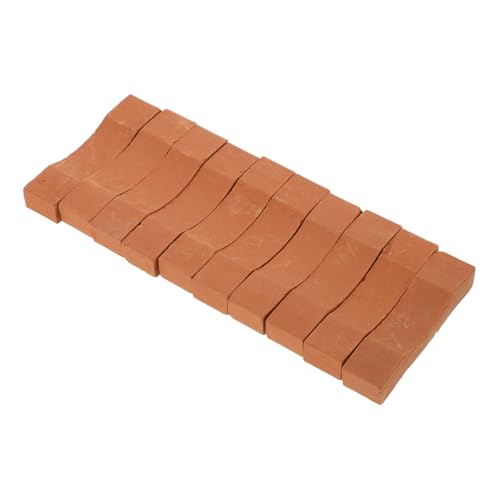 Supvox 10 Stück Basteln Mit Ziegeln Miniatur Ziegelfiguren Ziegel Für Außenmöbel Mini Gartenziegel Mini Bausteine Kleine Ziegel Miniatur Ziegelmodelle Ton von Supvox