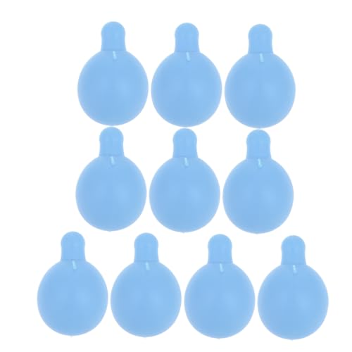 Supvox 10 Stück Blasenblasende Puppe Plüschpuppeneinsätze häkeln Bastelbedarf für drücken Teil Blasenspielzeug DIY Rasseleinsatz sensorisches Sky-Blue von Supvox