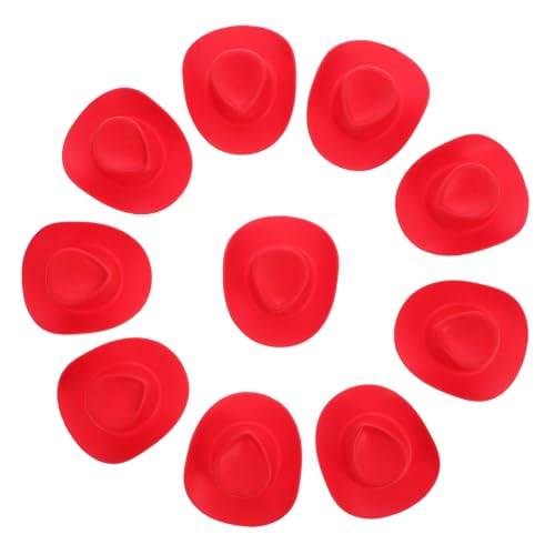 Supvox 10 Stück Cowboyhutspielzeug Party Rand kleine Hüte für Kuchendekor Puppe Cowboyhüte Minihüte zum Basteln dekoratives Huthandwerk Mini-Miniatur-Hut Mini-Hut rot Supvox 10 Stück Cowboyhutspielzeug Party Rand kleine Hüte für Kuchendekor Puppe Cowboyhüte Minihüte zum Basteln dekoratives Huthandwerk Mini-Miniatur-Hut Mini-Hut rot von Supvox
