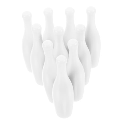 Supvox 10 Stück Desktop -bowlingspielzeug Bowling- Kinderspielzeug Outdoor-Bowling Für Bowling-versorgung Bowlingzubehör Bowling-pin-Teil Die Hüften Weiß von Supvox