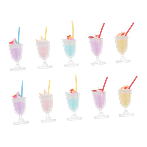 Supvox 10 Stück Eisbecher-Modell Puppenhaus Kleines Hausgerät Mini House Prop Kleines Hauszubehör Mini-hausbedarf Kleines Hausdekor Mini-dekorationswerkzeuge Eisbecher Plastik von Supvox