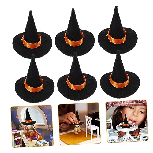Supvox 10 Stück Elfenhut Hexenhut Hexenkostüm Partyhüte Gerüschter Kleiner Halloweenhut Winzige Saisonale Hüte Halloween Dekoration Für Den Innenbereich Mini Halloween Klein von Supvox