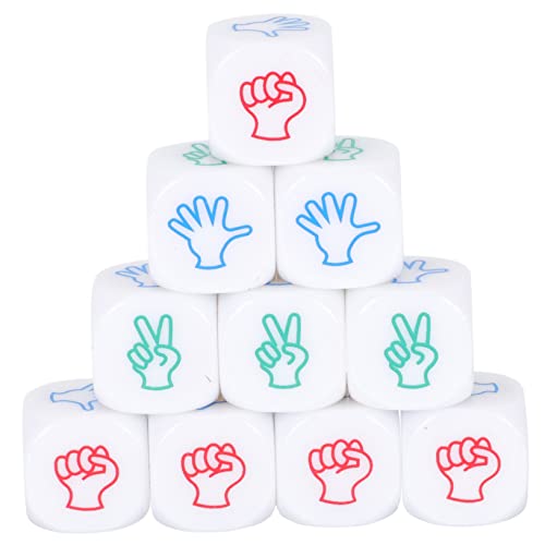 Supvox 10 Stück Farbunterhaltungsprodukte Trinken Schaumwürfel Familie Kunstwürfel Große Würfel Party Brettspiel Würfel Brettspiele Würfel Unterhaltungswürfel Zahlenwürfel Acryl von Supvox