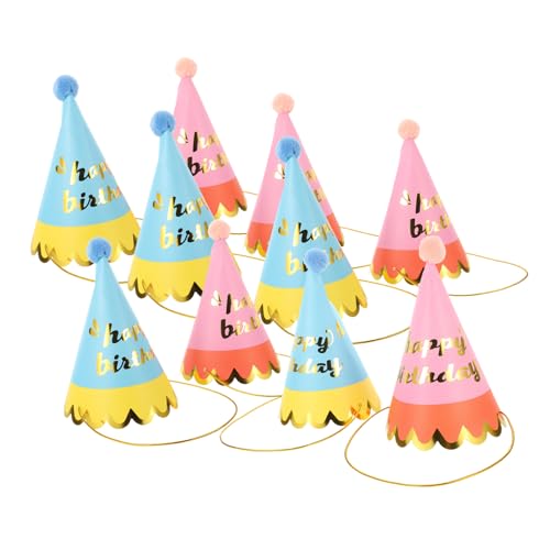 Supvox 10 Stück Geburtstagshut erster geburtstag hüte für Kinderhüte Kindergeburtstagsmützen glänzend Stroh geformt Farben Party-Kopfbedeckung Geburtstagsfeier Hut Papier Supvox 10 Stück Geburtstagshut erster geburtstag hüte für Kinderhüte Kindergeburtstagsmützen glänzend Stroh geformt Farben Party-Kopfbedeckung Geburtstagsfeier Hut Papier von Supvox