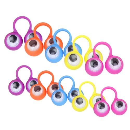 Supvox 10 Stück Kreative Fingerpuppe Bildungsspielzeug Fingerspielzeug interessantes Kinderspielzeug entzückendes Spielspielzeug Fingerringspielzeug Plastik Zufällige Farbe von Supvox
