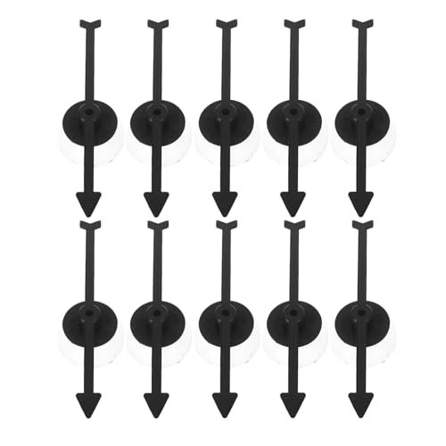 Supvox 10 Stück Kunststoff Spielpfeil Rotation Brettspielpfeile Spielzeiger Rotierender Brettspiele Kunststoffpfeil Kunststoffpfeil Rotierende Pfeile Schwarz von Supvox