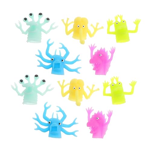 Supvox 10 Stück Luminous Finger Setspielzeug Spielzeugfinger Fingerpuppe Kreaturen-Finger-Rollenspiel Geschichtenerzählendes Fingerwesen Gruseliger Finger Supvox 10 Stück Luminous Finger Setspielzeug Spielzeugfinger Fingerpuppe Kreaturen-Finger-Rollenspiel Geschichtenerzählendes Fingerwesen Gruseliger Finger von Supvox