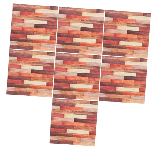 Supvox 10 Stück Mini Bodenaufkleber Selbstklebend Holzoptik Wandtattoos für Puppenhaus Bad Wohnzimmer Dekoration Supvox 10 Stück Mini Bodenaufkleber Selbstklebend Holzoptik Wandtattoos für Puppenhaus Bad Wohnzimmer Dekoration von Supvox