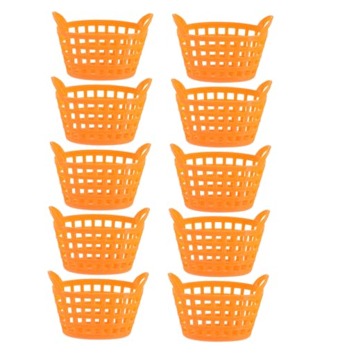 Supvox 10 Stück Mini Einkaufskorb für Teiliges aus Stabilem Kunststoff für Rollenspiele und Kreative Aufbewahrung Junge und Mini Supermarkt Dekoration Supvox 10 Stück Mini Einkaufskorb für Teiliges aus Stabilem Kunststoff für Rollenspiele und Kreative Aufbewahrung Junge und Mini Supermarkt Dekoration von Supvox