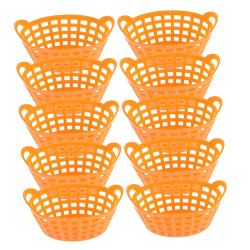Supvox 10 Stück Mini Einkaufswagen für Teiliges Stabiles aus Kunststoff Orange für Rollenspiele und Kreative Aktivitäten für Kaufladen und Bastelprojekte Supvox 10 Stück Mini Einkaufswagen für Teiliges Stabiles aus Kunststoff Orange für Rollenspiele und Kreative Aktivitäten für Kaufladen und Bastelprojekte von Supvox