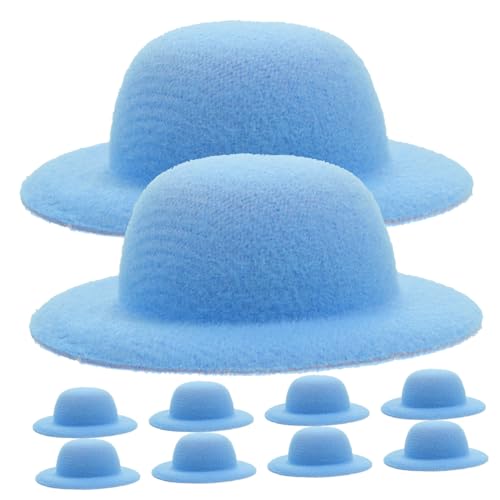 Supvox 10 Stück Mini-Strohhut Kleiner Hut mit breiter Krempe Filz-Fedoras schmücken Puppe Gewebte Miniatur winzige Hüte Minihüte zum Basteln Mini-Strickmützen Mini-Hausmütze Flanell Blue Supvox 10 Stück Mini-Strohhut Kleiner Hut mit breiter Krempe Filz-Fedoras schmücken Puppe Gewebte Miniatur winzige Hüte Minihüte zum Basteln Mini-Strickmützen Mini-Hausmütze Flanell Blue von Supvox