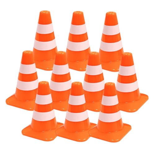 Supvox 10 Stück Mini Verkehrshütchen aus Robustem PP Kleine Verkehrsleitkegel für Sandtisch Modellbau und Spiel Leichte Mini Pylonen zur Verkehrs und Sicherheitserziehung im Innen und Supvox 10 Stück Mini Verkehrshütchen aus Robustem PP Kleine Verkehrsleitkegel für Sandtisch Modellbau und Spiel Leichte Mini Pylonen zur Verkehrs und Sicherheitserziehung im Innen und von Supvox