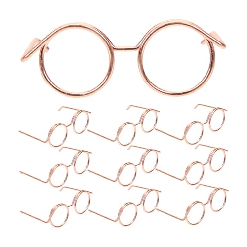 Supvox 10 Stück Mini-brillenspielzeug Brillenrequisiten Zum Anziehen Puppenbrille Brillen Zum Anziehen Der Puppe Miniatur-Brillen-Requisiten Minibrille Für Puppen Metall Supvox 10 Stück Mini-brillenspielzeug Brillenrequisiten Zum Anziehen Puppenbrille Brillen Zum Anziehen Der Puppe Miniatur-Brillen-Requisiten Minibrille Für Puppen Metall von Supvox