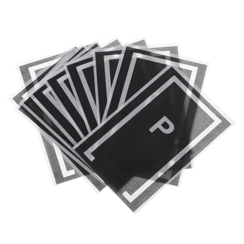 Supvox 10 Stück Parkplatzaufkleber Transport Wandtattoos PVC Black von Supvox