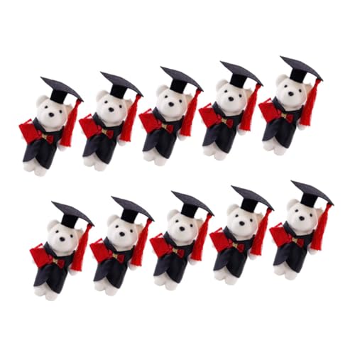 Supvox 10 Stück Plüsch für Abschlussfeier Mini Abschluss zur Dekoration von Blumensträußen und Geschenken Geschenkidee für Graduierte der Abschlusszeit von Supvox