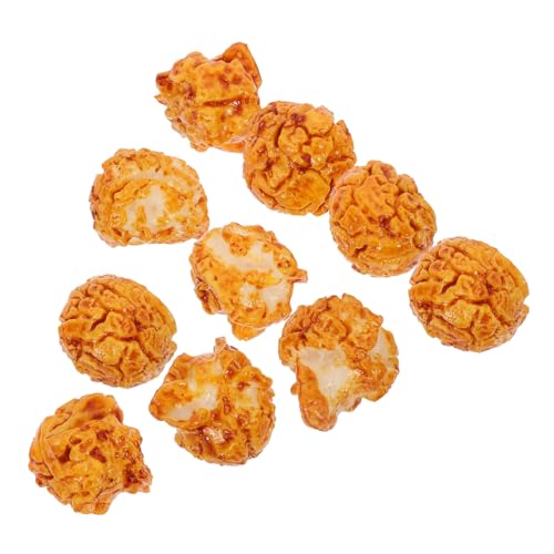 Supvox 10 Stück Popcorn-Modell Gefälscht Cool Popcorn-Dekorationen Künstlich Streich Stütze Multipack Klein Bastelzubehör Telefonkofferdekor Dekoratives Popcorn PVC von Supvox