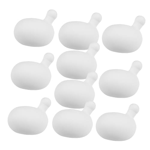 Supvox 10 Stück Puppeneinlage Kleine Puppenblasen Stresseinsatz Blasenersatz Quetschdekompressionseinsatz Zappeln Squishy ​​Stresseinsätze Mit Gummi Weiß von Supvox