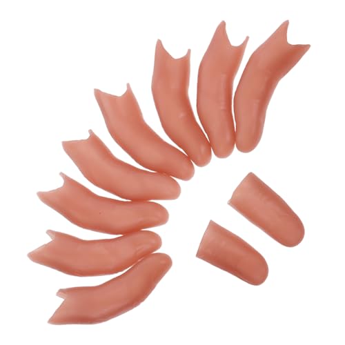 Supvox 10 Stück Realistische Vinyl Fingerhüllen Falsche Daumen Abnehmbare Zauberhülle für Halloween Bühnenrequisiten Filmproduktion und Illusionen zur Objektverschwinden Gestaltung Supvox 10 Stück Realistische Vinyl Fingerhüllen Falsche Daumen Abnehmbare Zauberhülle für Halloween Bühnenrequisiten Filmproduktion und Illusionen zur Objektverschwinden Gestaltung von Supvox