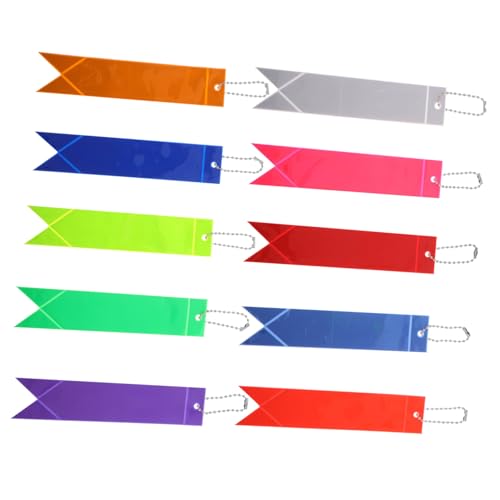 Supvox 10stücke Reflektierende Schlüsselanhänger Für Junge Mädchen PVC Mit Leuchteffekt Sicher Für Schulranzen Und Taschen Leuchtende Farben Für Bessere Sichtbarkeit Bei Dunkelheit Supvox 10stücke Reflektierende Schlüsselanhänger Für Junge Mädchen PVC Mit Leuchteffekt Sicher Für Schulranzen Und Taschen Leuchtende Farben Für Bessere Sichtbarkeit Bei Dunkelheit von Supvox