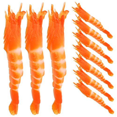 Supvox 10 Stück Simulierte Gekochte Garnelen -Requisiten Rollenspiel Essen Gefälschtes Garnelenmodell Modelle Von Garnelenfiguren PVC Supvox 10 Stück Simulierte Gekochte Garnelen -Requisiten Rollenspiel Essen Gefälschtes Garnelenmodell Modelle Von Garnelenfiguren PVC von Supvox
